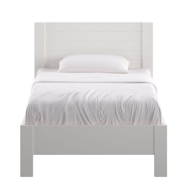 Allen White Horizontal Twin Panel Bed, image 2